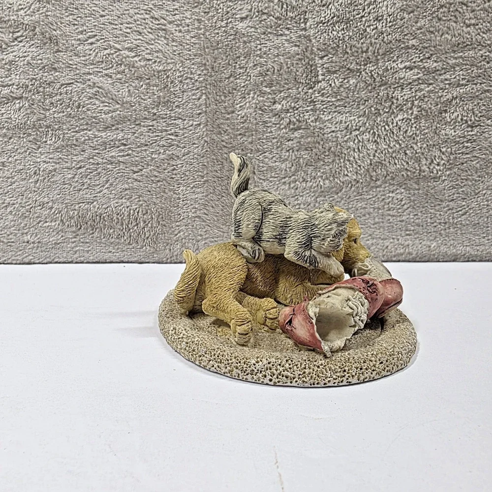Dog & Cat Figurine Partners in Crime One Down One To Go Hamilton Gifts 1992